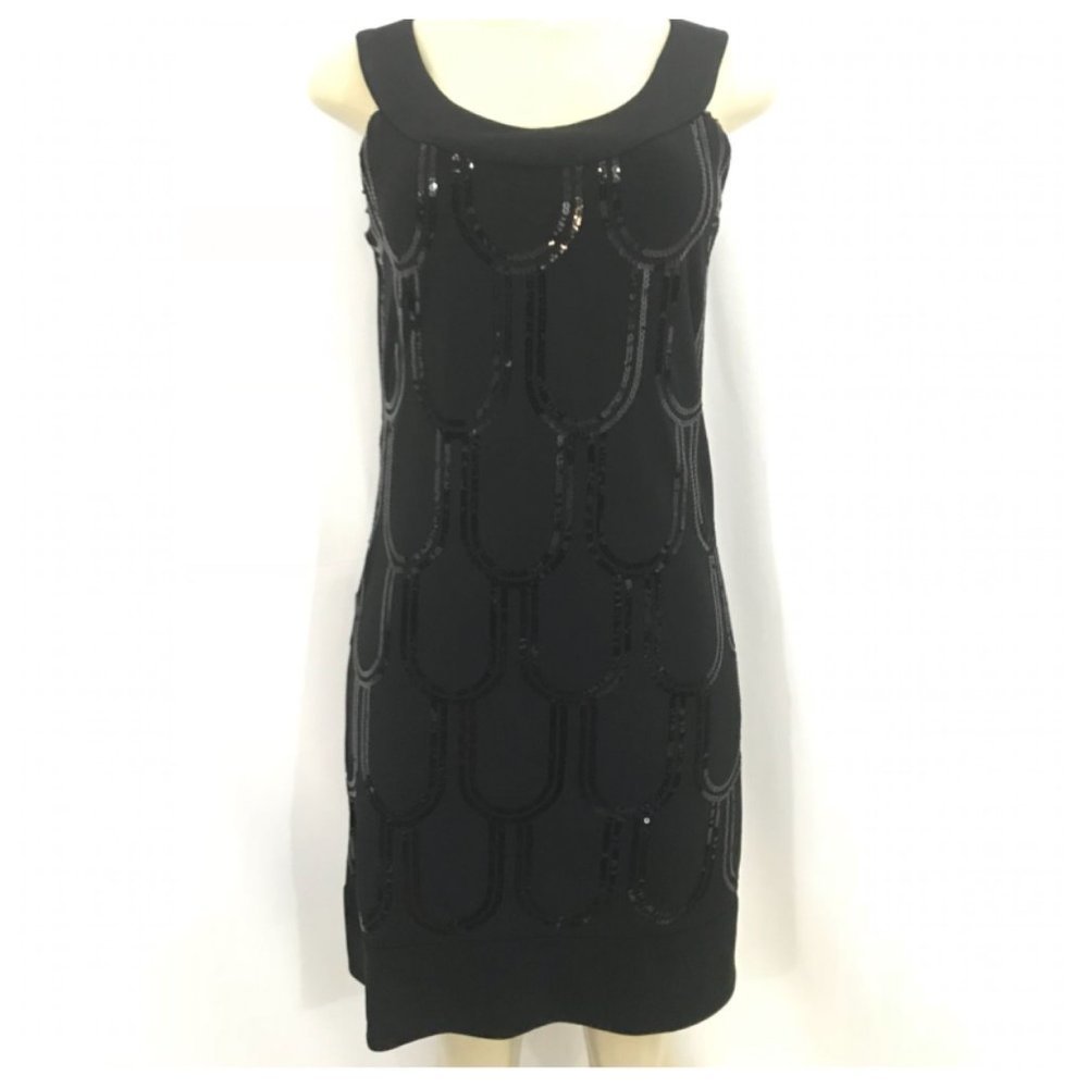 Black and Sequin Evening Dress Size 6